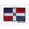 "100% bandiera Del Ricamo patch di REPUBBLICA DOMINICANA 3 ""wide su misura"