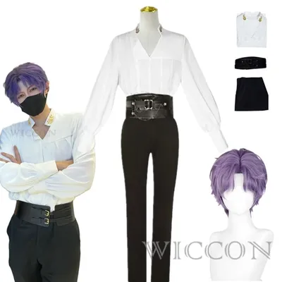 Spiel Liebe Und Deepspace Xavier Cosplay Qiyu Cosplay Rafayel Cosplay Perücke Hemd Hose Gürtel Kurze Haare Hitzebeständige Faser Täglich Image