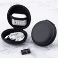 Custodia per auricolari Custodia rigida per mini borsa da trasporto in PU per auricolari Accessori per cuffie Auricolari Scheda di memoria Cavo USB