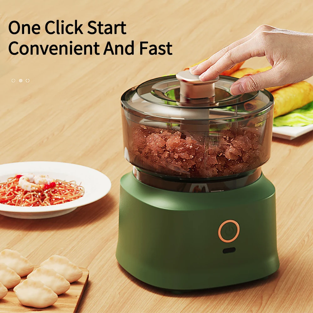 Hachoir à viande électrique multifonctionnel, machine de cuisson sans fil, mélangeur d'aliments pour bébés, broyeur d'aliments de cuisine, 350ml, Gar1995