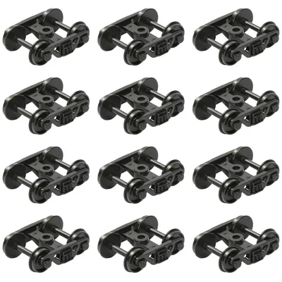Evemodel HP22CHO 12pcs Model Railway HO Scale 1:87 Bearing Truck with 36" Plastic Wheels 3-Springs