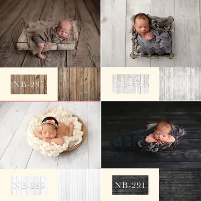 Photo Backdrop Background Photography for Newborn Baby Shower Birthday Party Wooden Floor Wall Photo