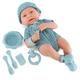 (Boy Doll) The Magic Toy Shop 14" Real Touch Vinyl Skin New Born Girl / Boy Baby Doll With Dummy & Accessories