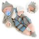 BiBi Doll Lifelike Soft Sleeping Baby Doll Boy Toy BiBi Doll Blue Design & Sounds 18"