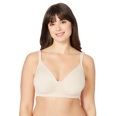 Plus Size Women's Brigitte Seamless Wireless T-shirt Bra 5042 by Leading Lady in Sand (Size 54 A)