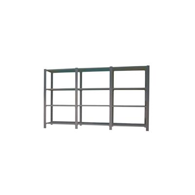 SimonRack Modul aus 3 Officlick-Regalen mit je 4 Böden. Anthrazit/anthrazit 1500x2700x300 mm Image