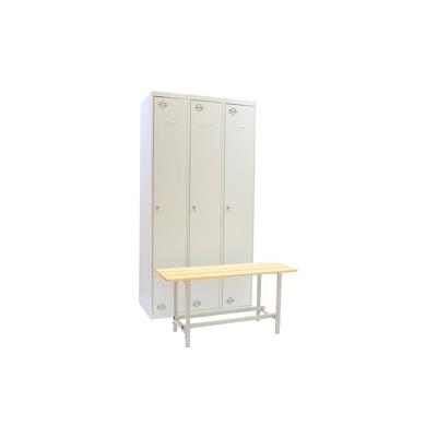 SimonRack Pack DIY zerlegter Metallspind Initial Modul + 2 zusätzliche graue 1800x1000x620 mm + Umkleidebank. Image
