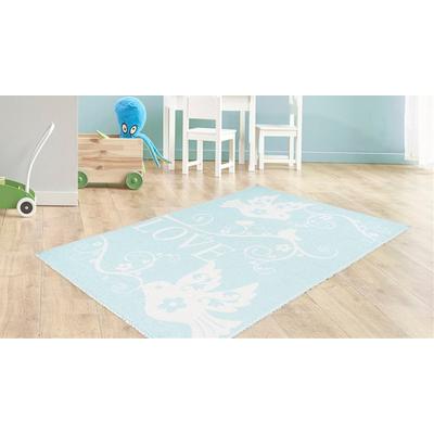 Kinderteppich ARTE ESPINA "Bambini 400", grün (mint), B:120cm H:5mm L:180cm, Polyester, Teppiche, Fantasievoll bedruckter Kinderteppich, angenehme Haptik Image