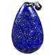 natural stone pendant Natural Royal Blue Lapis Lazuli Stone Rare Lapis Pendant Jewelry For Woman Man Wealth healthy Luck Gift Crystal 34x21x4mm water droplets Beads Silver Gemstone