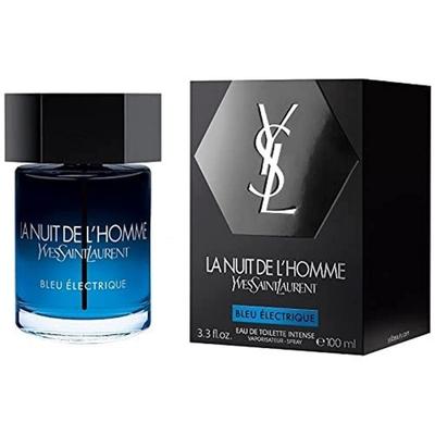 Yves Saint Laurent La Nuit De L'Homme Bleu Electrique Eau De Toilette for Men 3.3 Oz 100 Ml