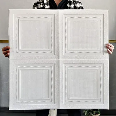 35*35cm Wohnzimmer Dekoration Dach aufgehängt wasserdichte selbst klebende Decke 3d Wanda uf kleber Tapete schälen und kleben Dekor Image