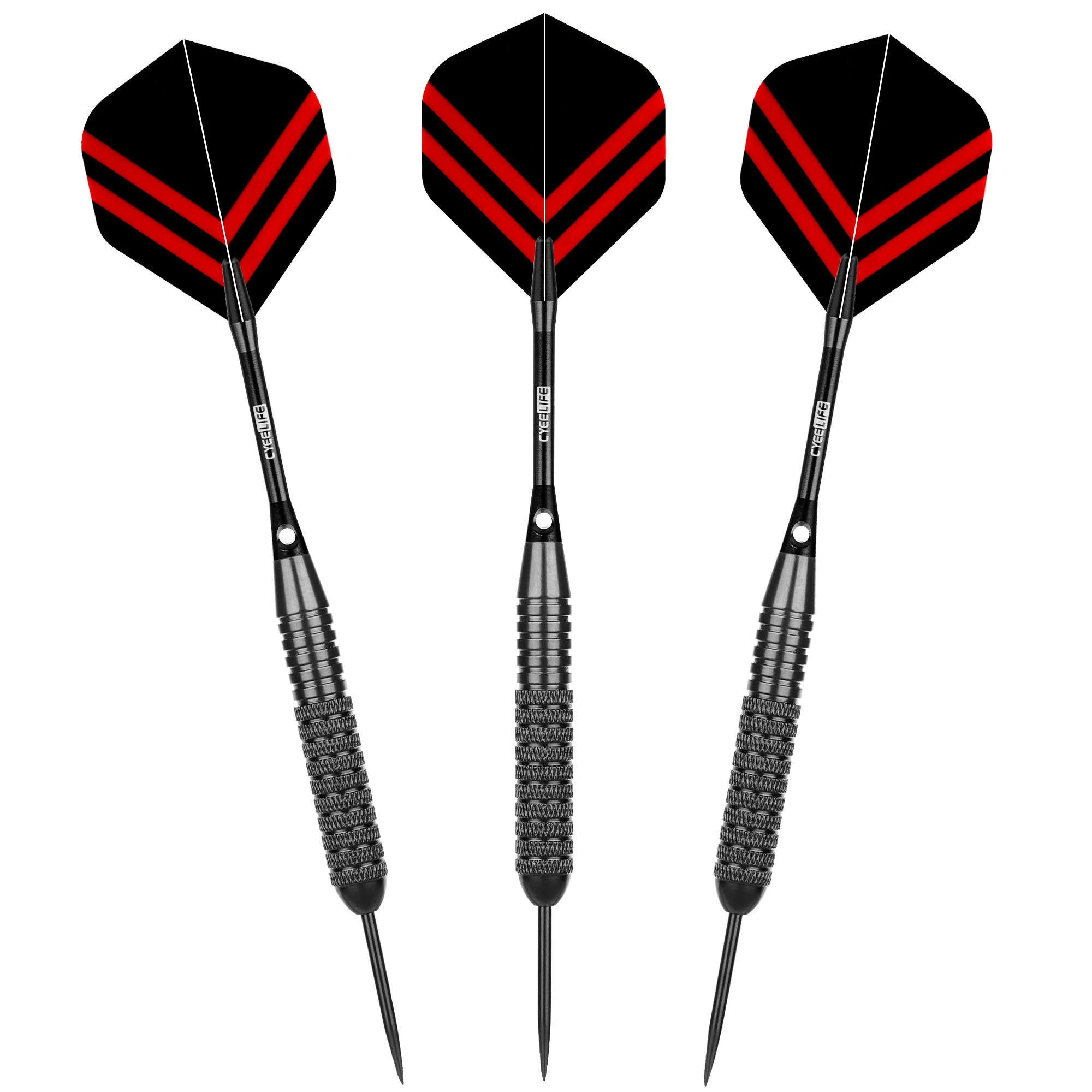 CyeeLife 3 Stück 22 g professioneller fliegender Dart, Wolframstahl, Nadelspitze, Dart, Sport, Outdoor, Indoor, Unterhaltung, Spielzubehör