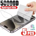 5 pezzi pellicola idrogel per iPhone 17 16 16e 15 14 13 12 11 Pro Max Plus 12 13 Mini 7 8 Plus SE XR XS protezione schermo a copertura totale