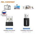 COMFAST – adaptateur Wifi USB sans fil 650 -1300Mbps Dongle pour carte réseau 2.4/5Ghz antenne