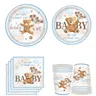 10Guess Cute Bear Teddy Chicken Britanware Baby Shower We Can to Meet You Assiettes pour garçon