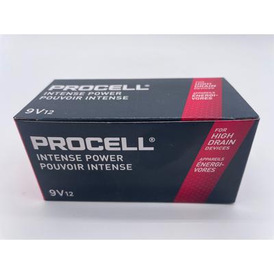 Procell Alkaline ProCell Intense Power 9V by Duracell - 12 Pack