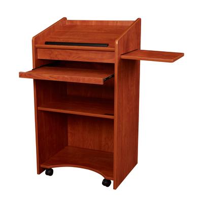 National Public Seating 600-CH Floor Lectern w/ (3) Shelves - 25