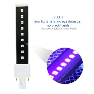9LEDS/12LEDS/16LEDS Double Light Source UV LED Lam 9W/12W Electronic Inductive Curing Lamp
