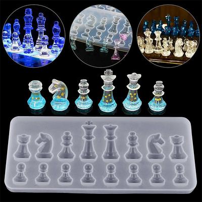 DIY Silicone Resin Chess Mold Jewelry Pendant Making Tool Mould Craft Handmade