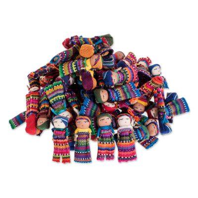 Worry Doll Village,'Handwoven Cotton Decorative Dolls (Set of 100)'