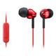 Sony MDR-EX110APR Wired In-Ear Headphones Red With Microphone & In-Line Remote