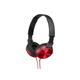 Sony MDR-ZX310 Overhead Headphones, Red