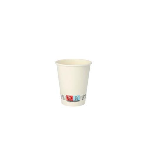 Papstar 400 Stück Pappbecher, weiss, 0,2 l, Ø 8 cm · 9,1 cm