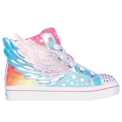 Skechers Girl's Twinkle Toes: Twi-Lites 2.0 - Dreamy Wings Sneaker | Size 12.0 | Hot Pink | Synthetic/Textile