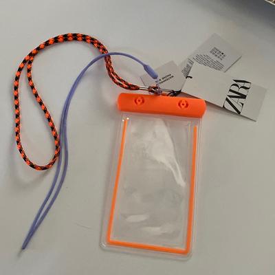 Zara Cell Phones & Accessories | Zara Waterproof Cellphone Holder | Color: Orange | Size: Os