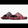 Under Armour Shoes | Under Armour Locker Camo Ua Men's Slip On Sandals Slippers Black/Red 13 Nwt | Color: Black/Red | Size: 13