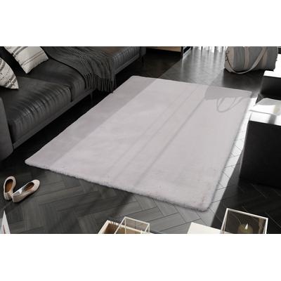 Hochflor-Teppich OCI DIE TEPPICHMARKE "ROCKY SOFT", braun (cappuccino), B:120cm H:35mm L:170cm, Polyester, Teppiche, Kunstfell, weich, kuschelig, maschinell gewebt, Kaninchen Haptik Image