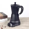 Macchina per caffè espresso Macchina per caffè elettrica Macha in alluminio Brocca per caffè espresso Macchina per caffè con piano cottura elettrico 300 ml 6 tazze