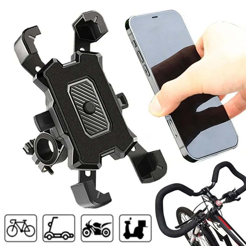 360 ° Supporto per telefono per bicicletta con rotazione Manubrio per moto Supporto per telefono cellulare Scooter Staffa per supporto per moto per iPhone Xiaomi
