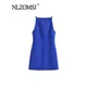 Nlzgmsj TRAF-Robe courte extrême pour femme robe de soirée mince dos nu robe trapèze mini robes