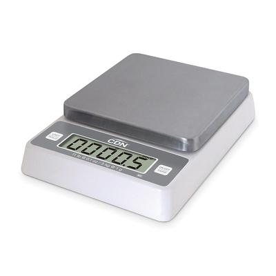 CDN SD1114 11 lb Digital Portion Control Scale w/ Removable Platform - 5 3/8" x 5 3/8", White, 100/240 V