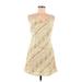 Promesa U.S.A. Casual Dress Scoop Neck Sleeveless: Gold Brocade Dresses - Women's Size Medium