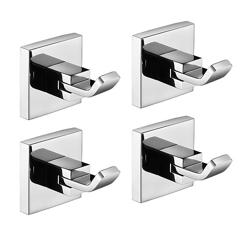 Multifunktions-Kleiderhaken, moderner Stil, Edelstahl 304, 4-Finish Schwarz, Chrom, gebürstet, Gold - für Badezimmer und Schlafzimmer, Wandmontage Image