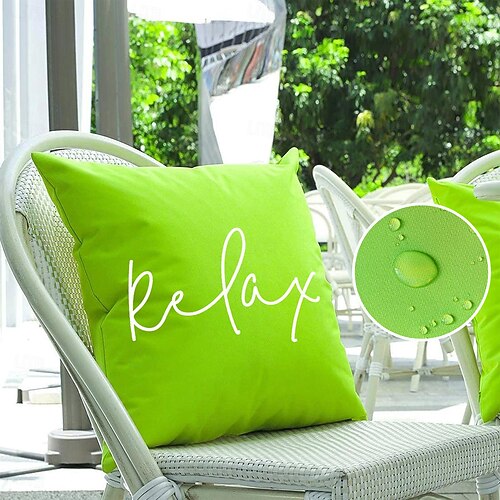 wasserdichte Outdoor-Kissen Sitzkissenbezug Gartenkissenbezug Kissenbezug Image