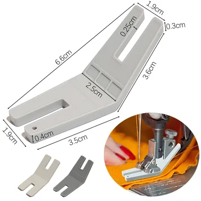 Sewing Machine Presser Foot Tool Plate Seam Gusset Plate Straight Stitch Foot Sewing Seam Guide for Embroidery Sewing Quilting