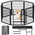 Parc pour Chiens 8 Panneaux Cage Chenils chien Enclos en métal 80 cm de Hauteur Clôture pour Chiot