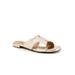 Women's Nell Slip On Sandal by Trotters in Champagne (Size 8 M)
