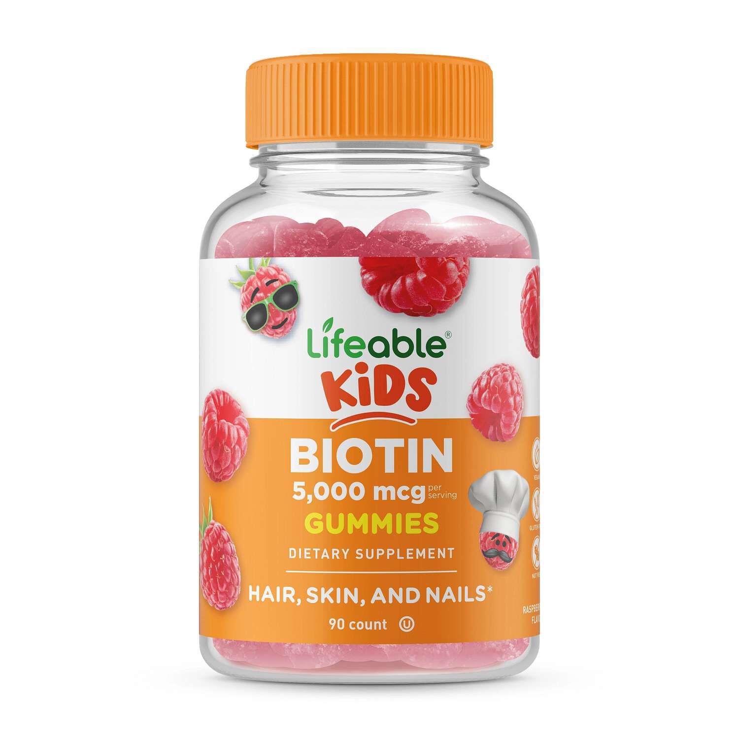 Kids Biotin 5000Mcg Vegan - 60 Gummies (30 Servings)