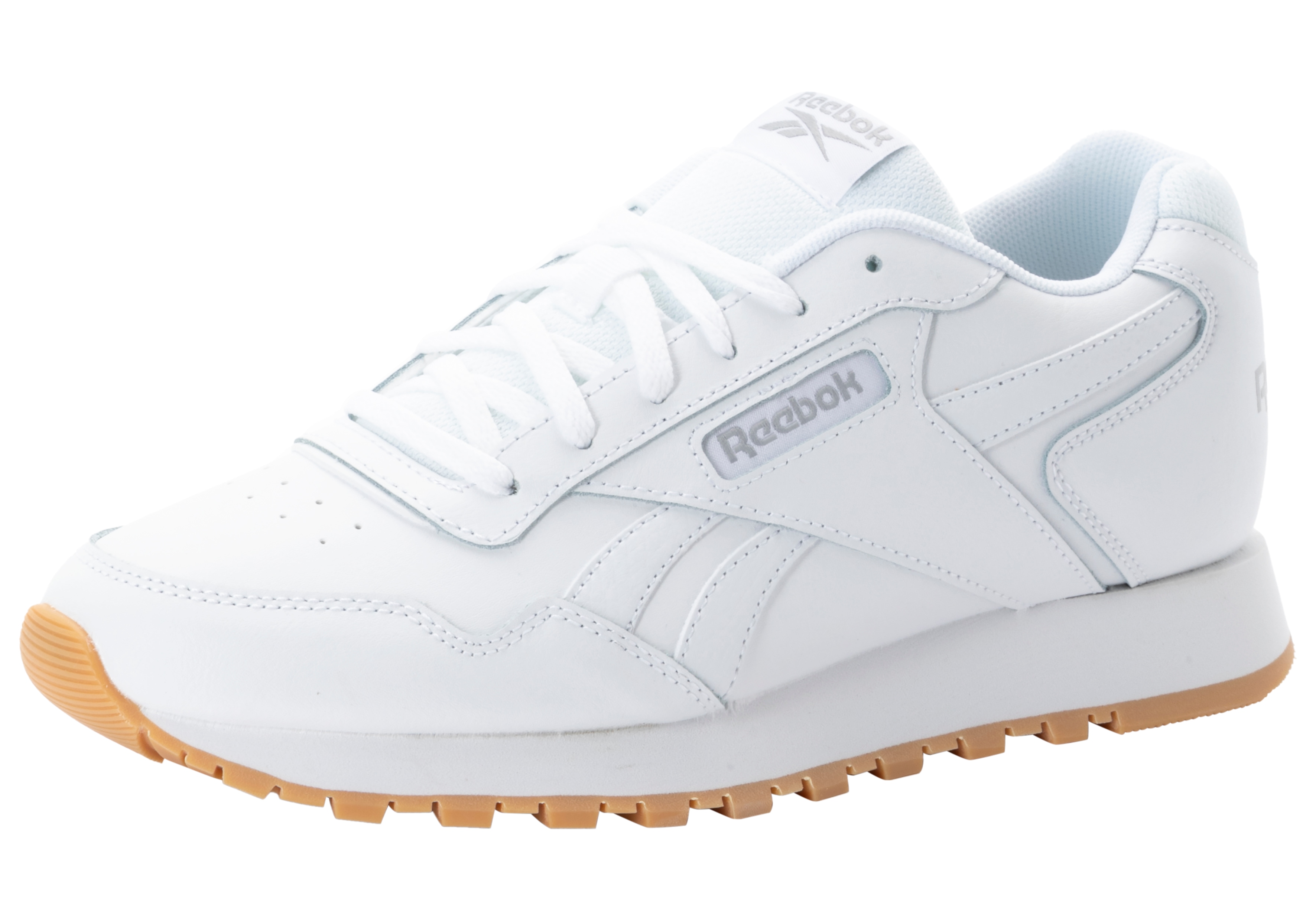 Sneaker REEBOK CLASSIC "REEBOK GLIDE", Damen, Gr. 39, weiß (weiß, gum), Leder, Synthetik, Schuhe Sneaker