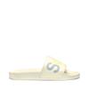 Badesandale SUPERGA "1908 SLIDES POLYSOFT", Gr. 37, beige (creme), Synthetik, sportlich, Schuhe Badelatschen Pantolette