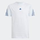 T-Shirt ADIDAS SPORTSWEAR "U FI 3S T" Gr. 176, blau (halo blue, preloved ink) Kinder Shirts T-Shirts