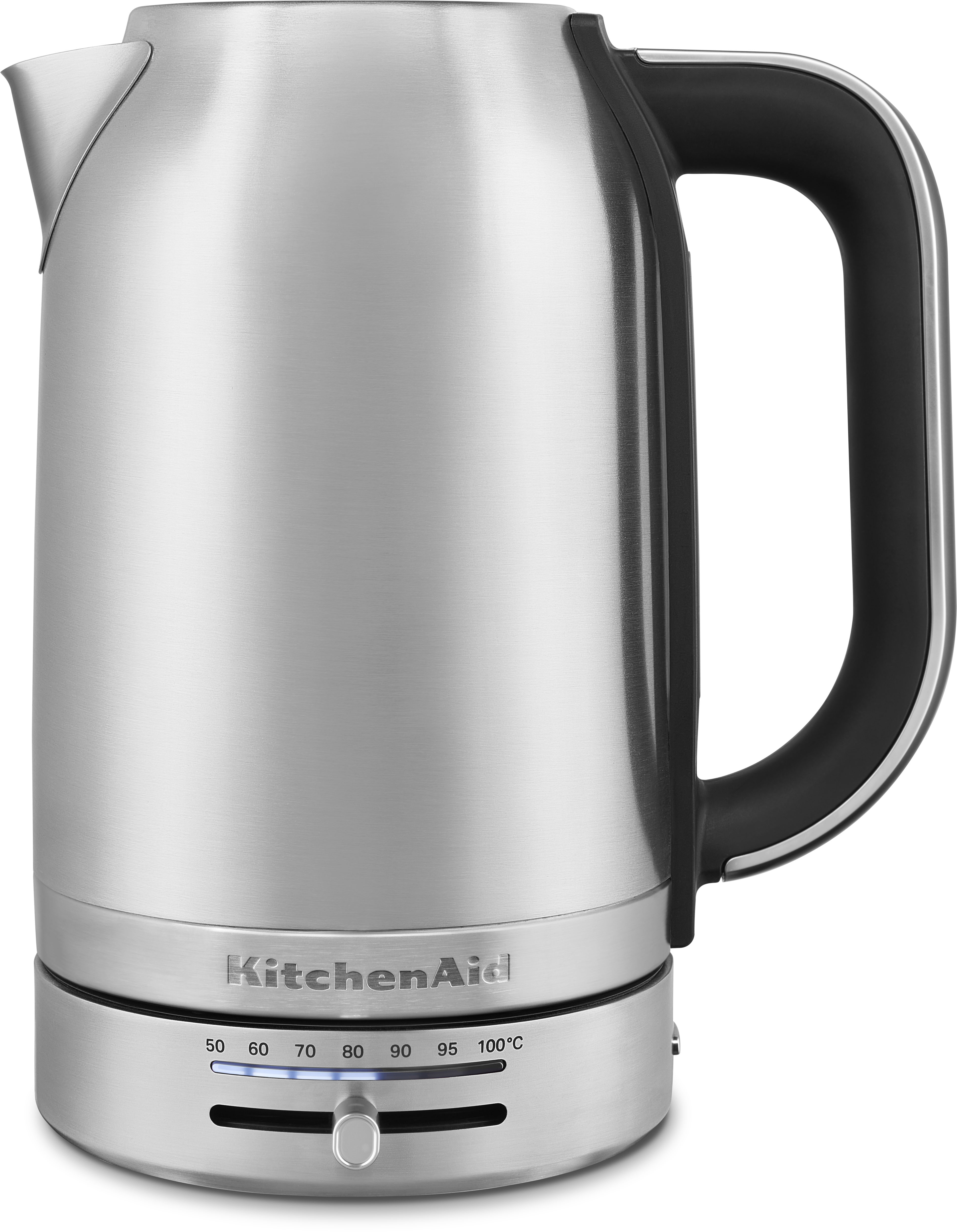 KITCHENAID Wasserkocher "5KEK1701ESX Edelstahl", silber (edelstahlfarben), Wasserkocher