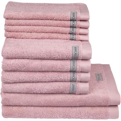 Handtuch ROSS "Sinfonie", rosa (altrosa), B/L: 50cm x 100cm, 10 St., Frottier, Frottier, Obermaterial: 100% Baumwolle, H