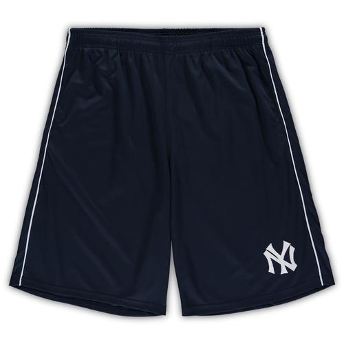 Profile-Mesh-Shorts der New York Yankees in großen und langen Größen für Herren in Marineblau