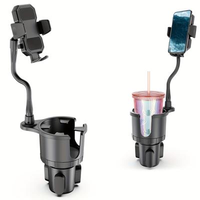 Car Cup Holder Mobile Phone Holder Universal 2-in-1 Car Water Cup Expansion Bracket Adjustable Base