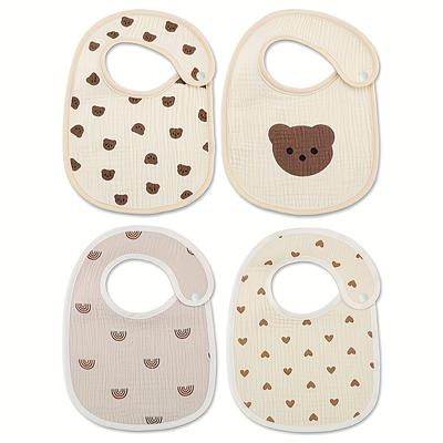 2pcs/pack U-shaped Baby Bibs - Cute Patterns & Sof...